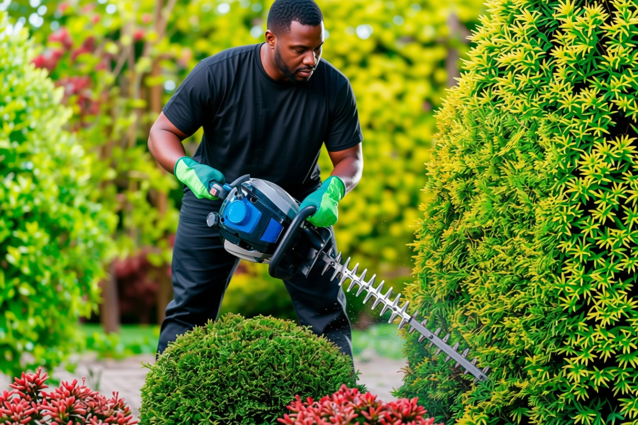 ManCuttingHedges.FranksLawnCare